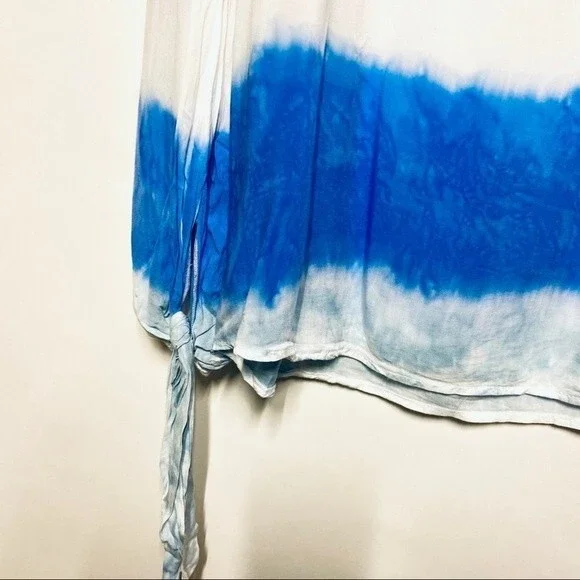 Holding Horses Tie Dye Americana Peasant Blouse M - Picture 10 of 12